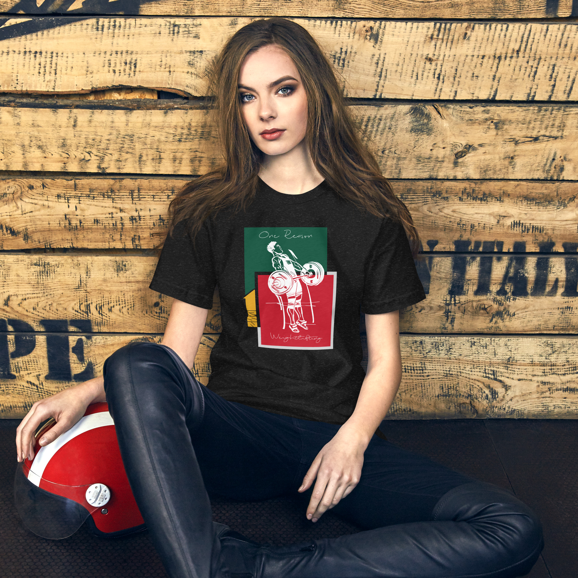 One Reason – Lifter Green Red Tee