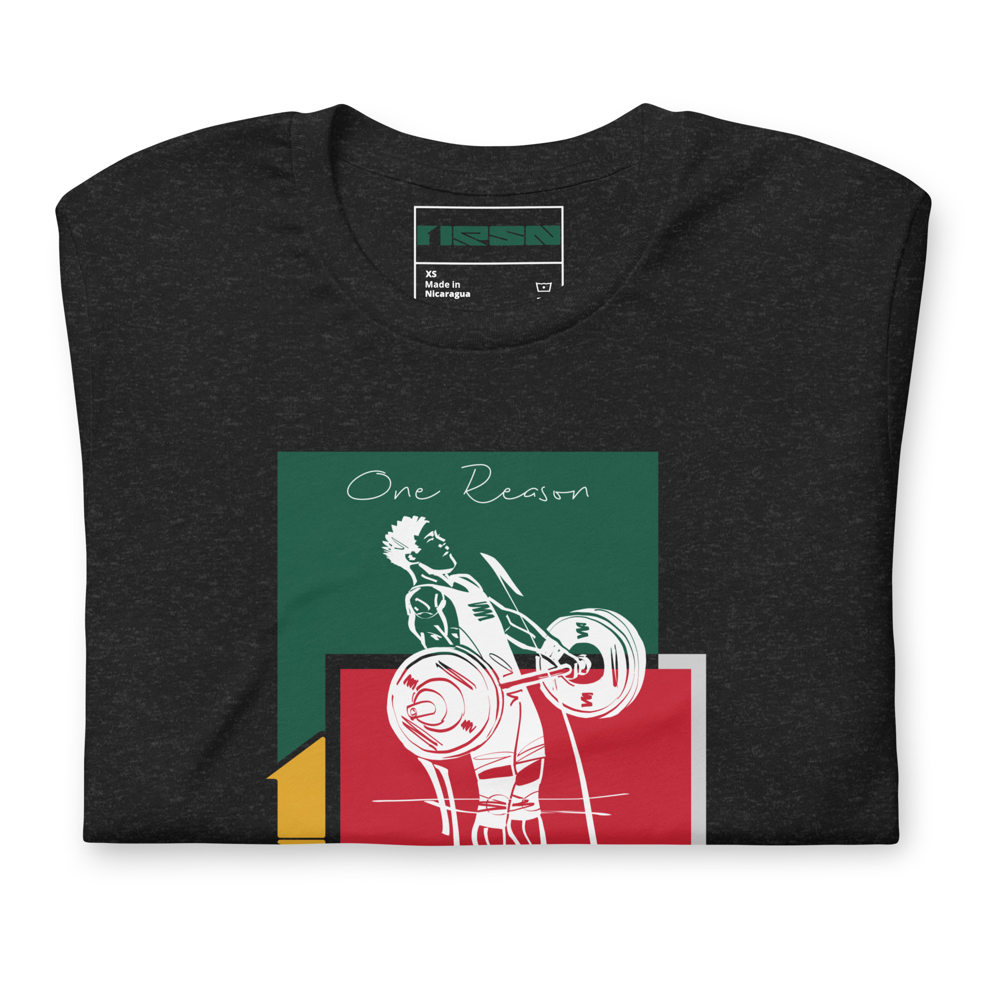 One Reason – Lifter Green Red Tee