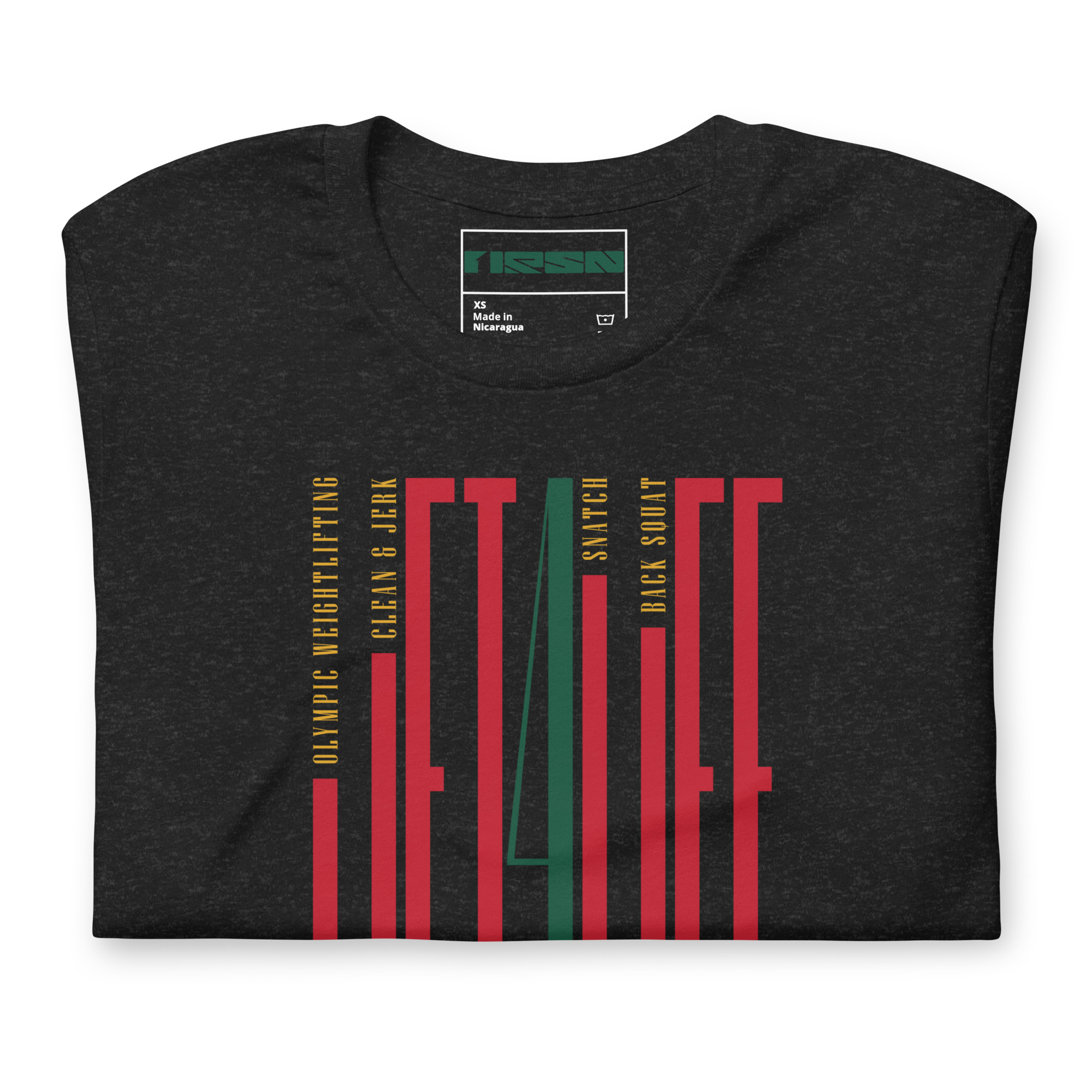 Lift4Life – Vertical Black Tee
