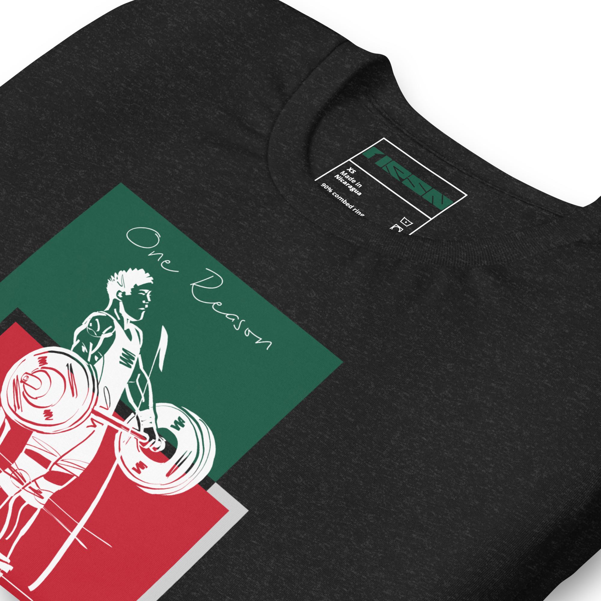 One Reason – Lifter Green Red Tee