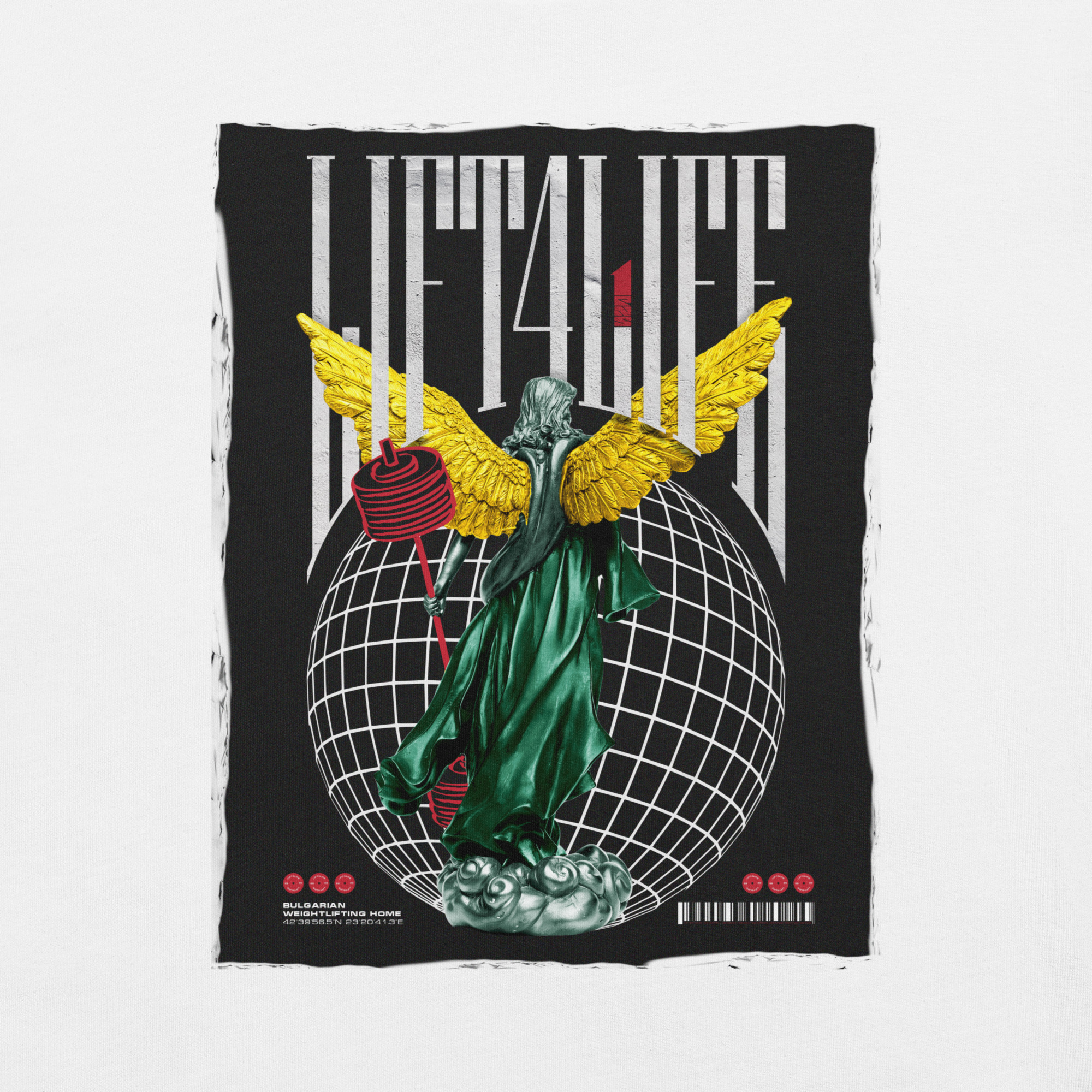 Lift4Life – Winged Globe Tee