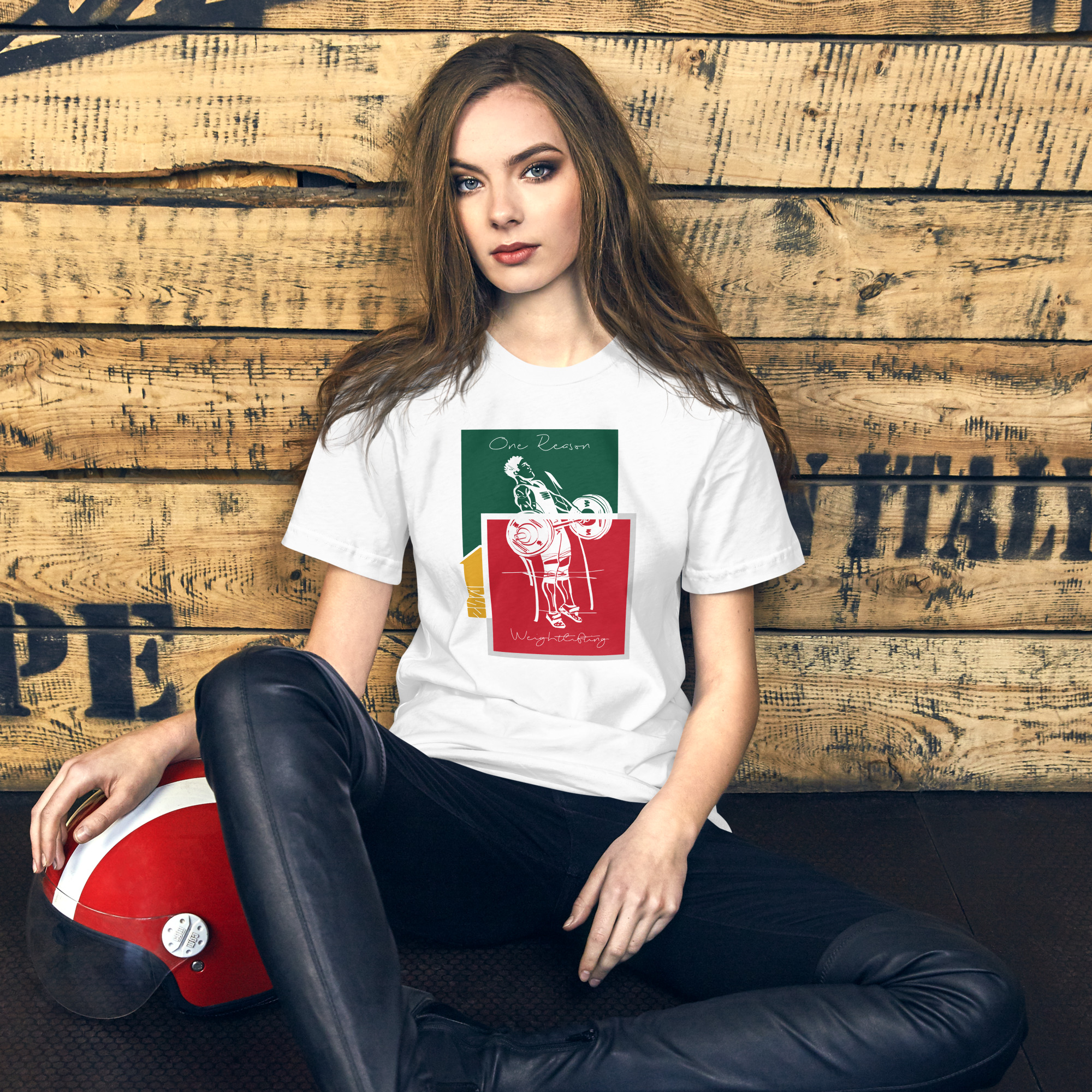 One Reason – Lifter Green Red Tee