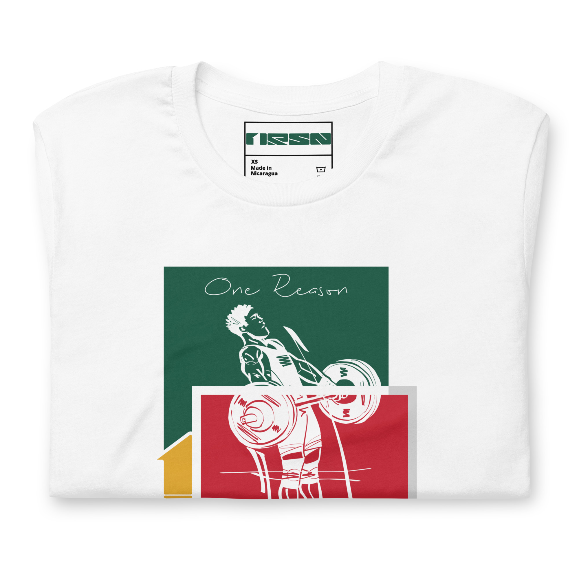 One Reason – Lifter Green Red Tee