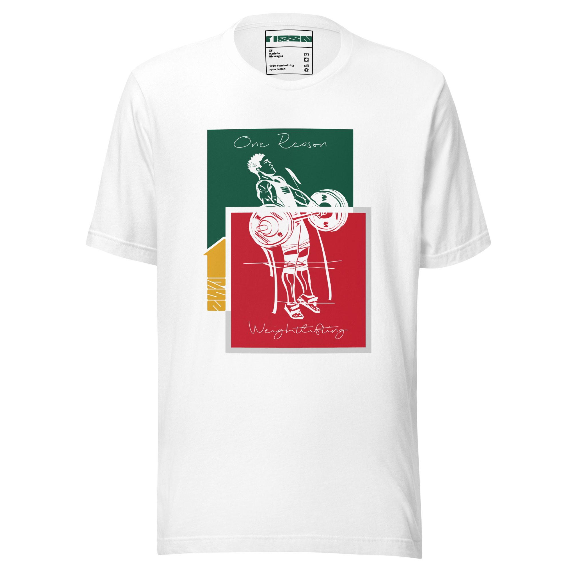 One Reason – Lifter Green Red Tee
