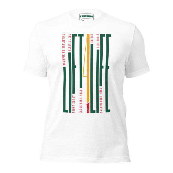 Lift4Life – Vertical White Tee